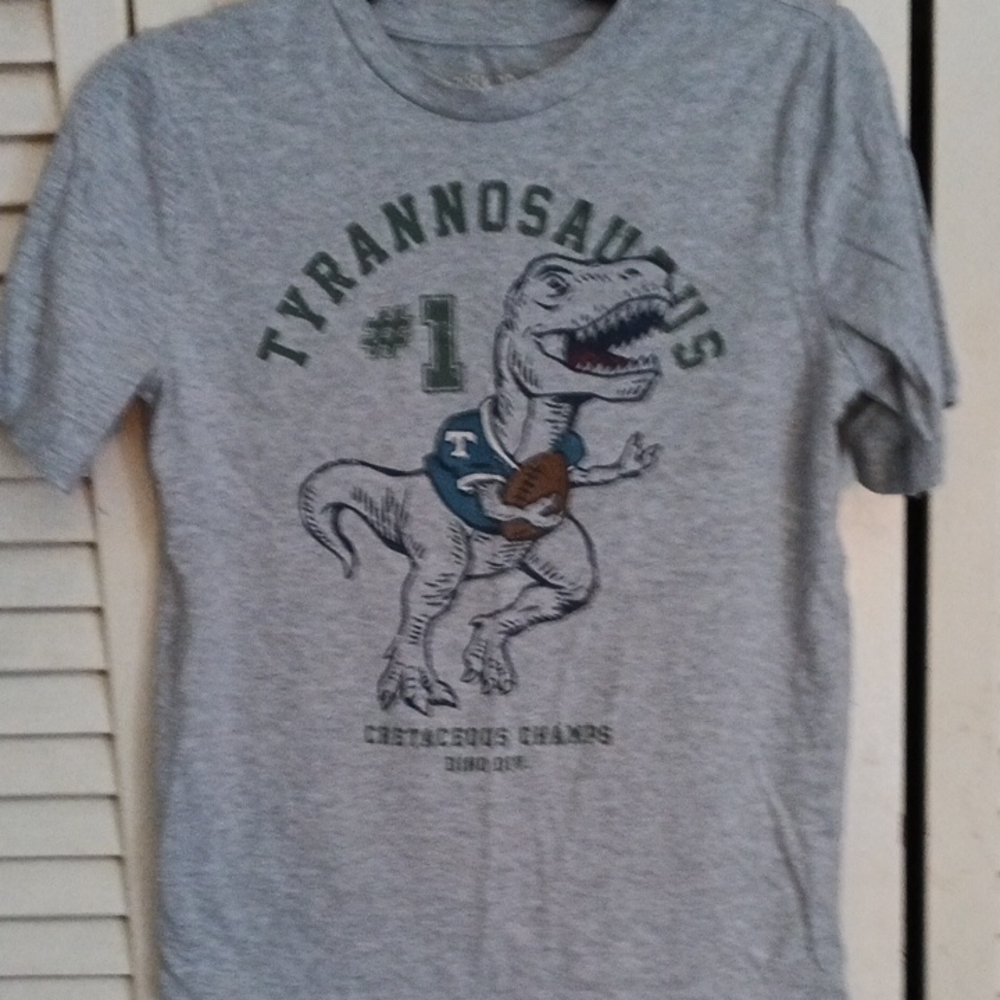 Gray Tyrannosaurus Kids T-Shirt